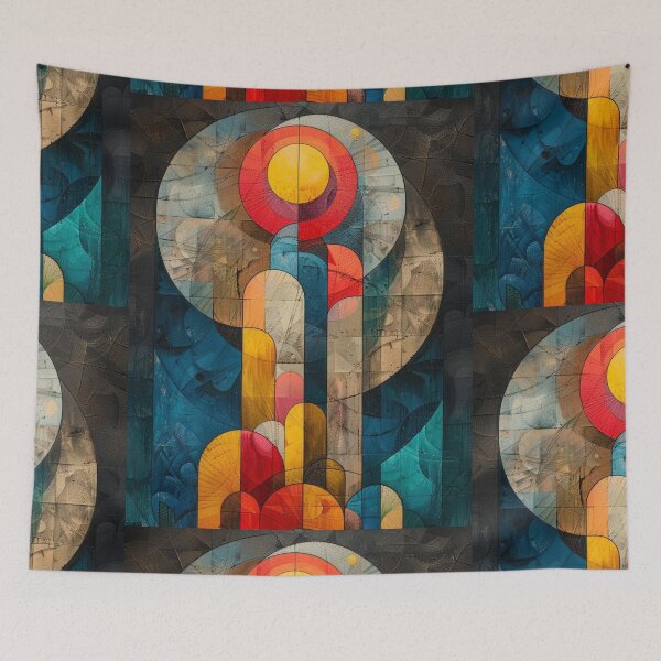 Item preview, Abstract Tower Blankets and Home Accessories - Geometric Design in Vibrant Colors designed and sold by XNewStore.