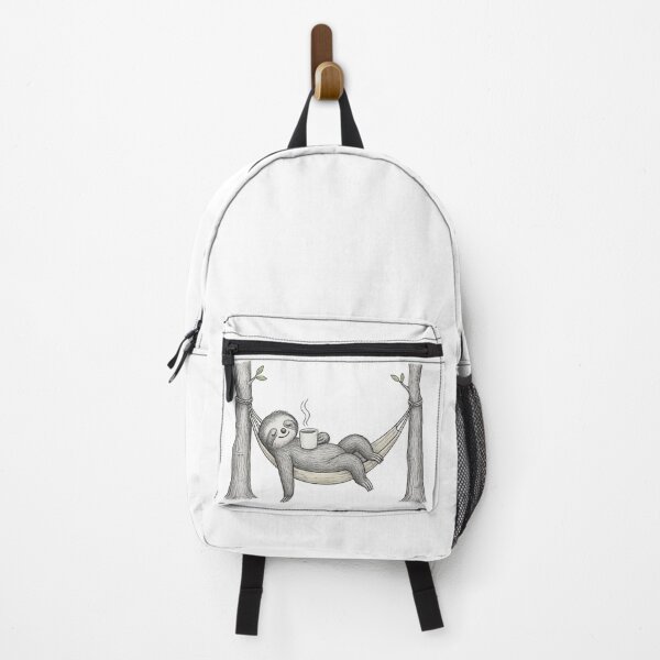 Item preview, Relaxed Sloth with Coffee designed and sold by AvanasShop.