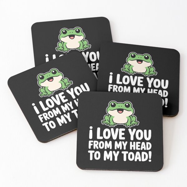Item preview, I Love You From My Head To My Toad! Funny Toad Puns designed and sold by PMCreative.