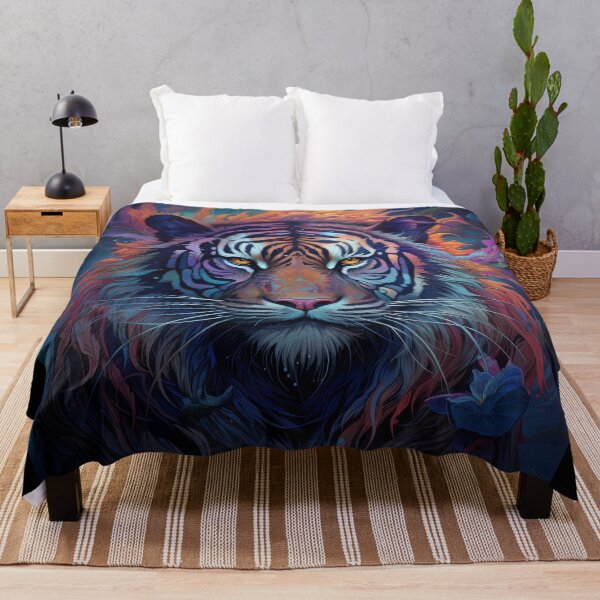 Item preview, Mystic Tiger with Celestial Flames designed and sold by Daagath.