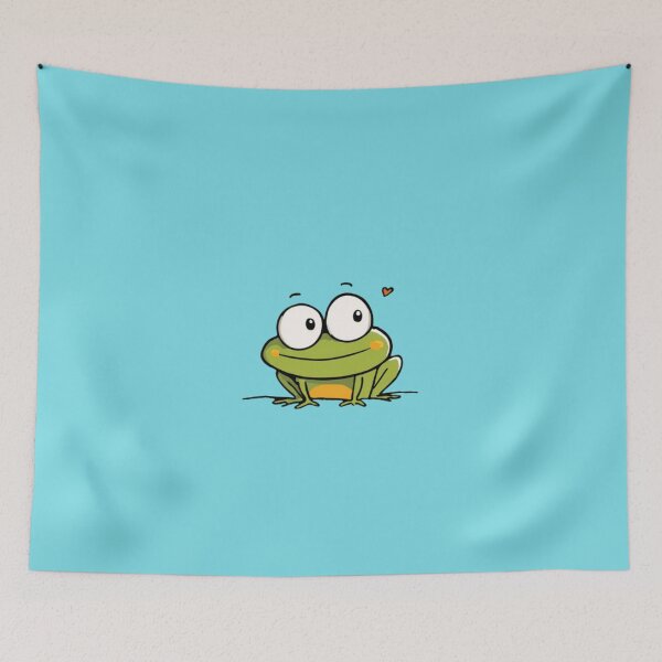Item preview, Happy Frog – Cute Minimal Cartoon Design designed and sold by casualnature.