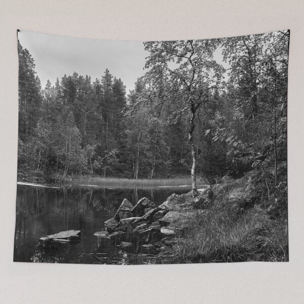 Item preview, Stones birches and rowans. Kuusamo, Pieni karhunkierros 2025 bw designed and sold by Jouko Lehto Photography.