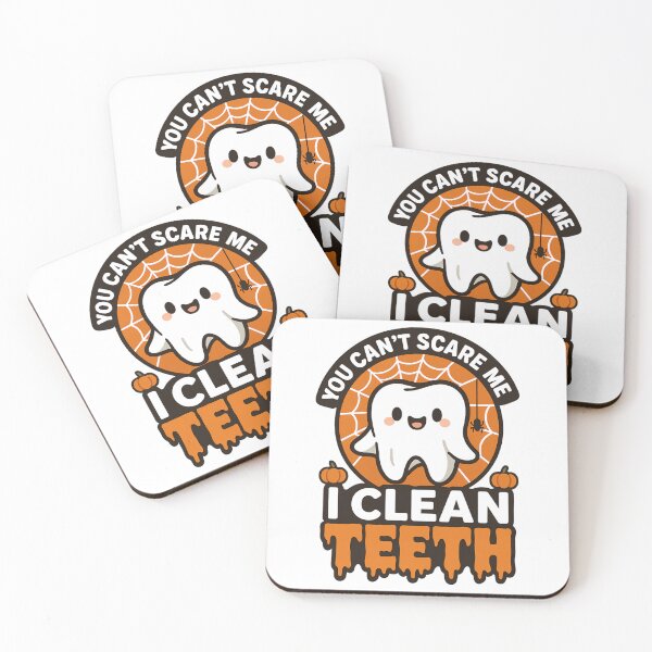 Item preview, You Cant Scare Me I Clean Teet - Funny Dentist Halloween designed and sold by Jaanussar.