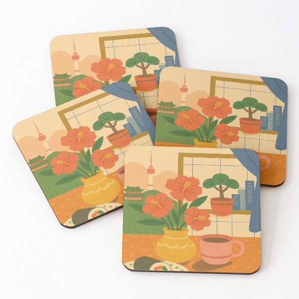 Item preview, Seoul  — Retro Modern Korean Travel Art Print designed and sold by DanielleMinkoff.