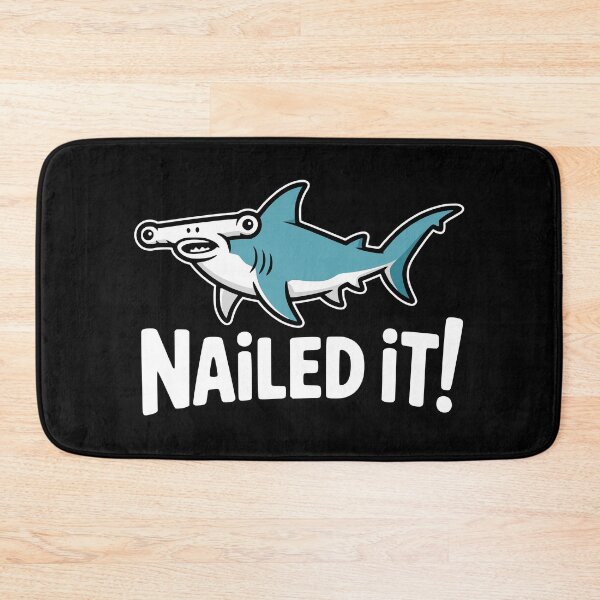 Item preview, Nailed It! Funny Hammerhead Shark Pun designed and sold by PMCreative.