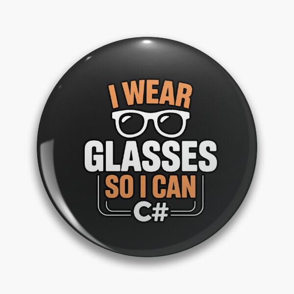Item preview, I Wear Glasses So I Can C# designed and sold by Glam-Spot.