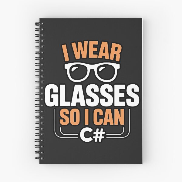 Item preview, I Wear Glasses So I Can C# designed and sold by Glam-Spot.