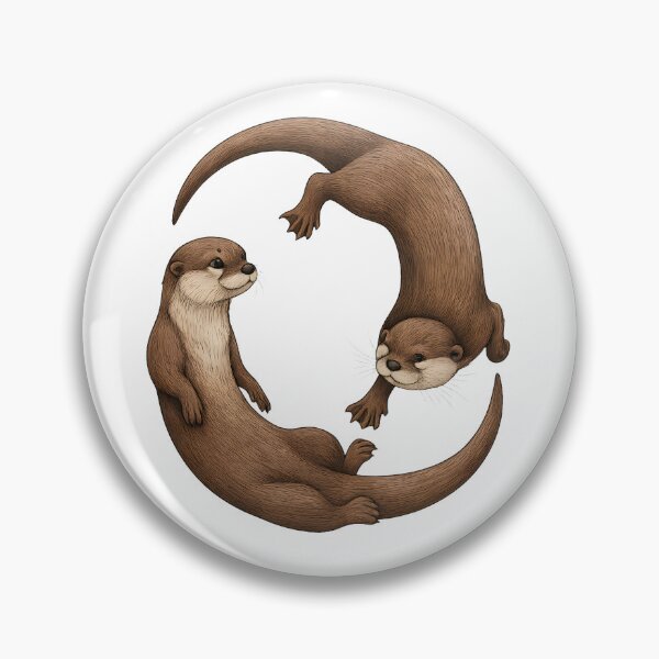 Item preview, Playful Otters in Circular Motion designed and sold by DariaOltes.