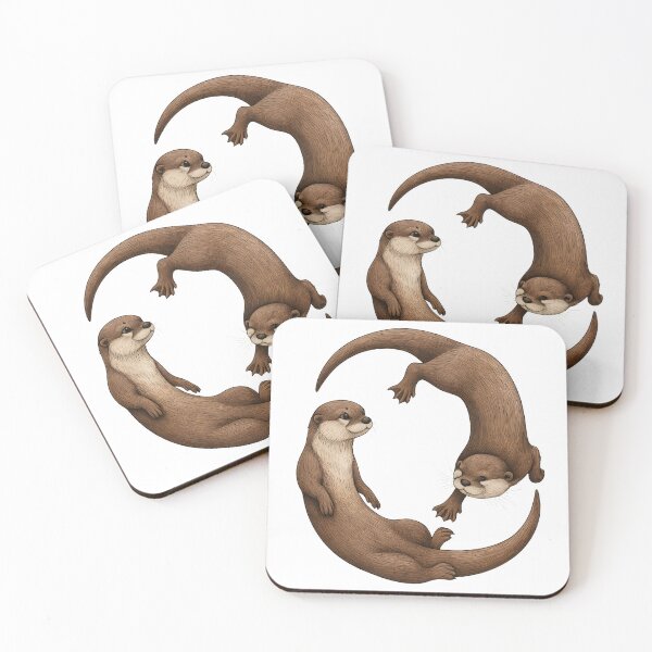 Item preview, Playful Otters in Circular Motion designed and sold by DariaOltes.