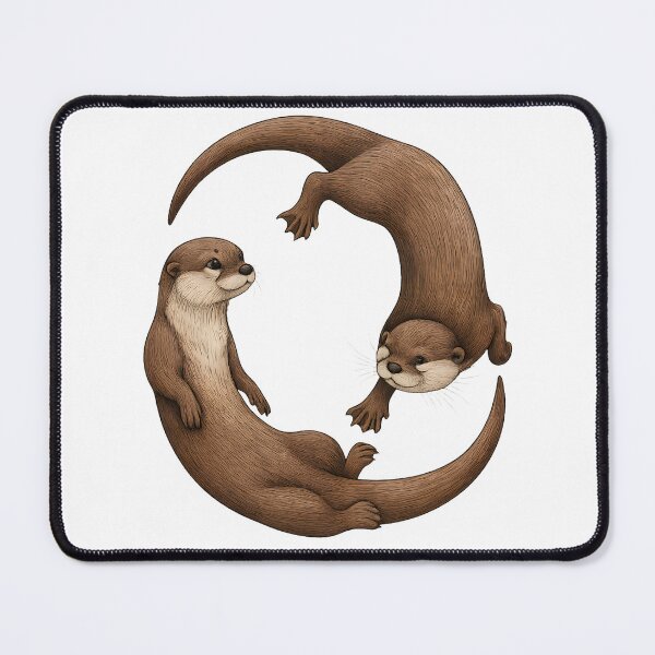 Item preview, Playful Otters in Circular Motion designed and sold by DariaOltes.