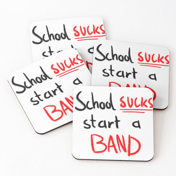 Item preview, School SUCKS start a BAND  designed and sold by vect0rr.