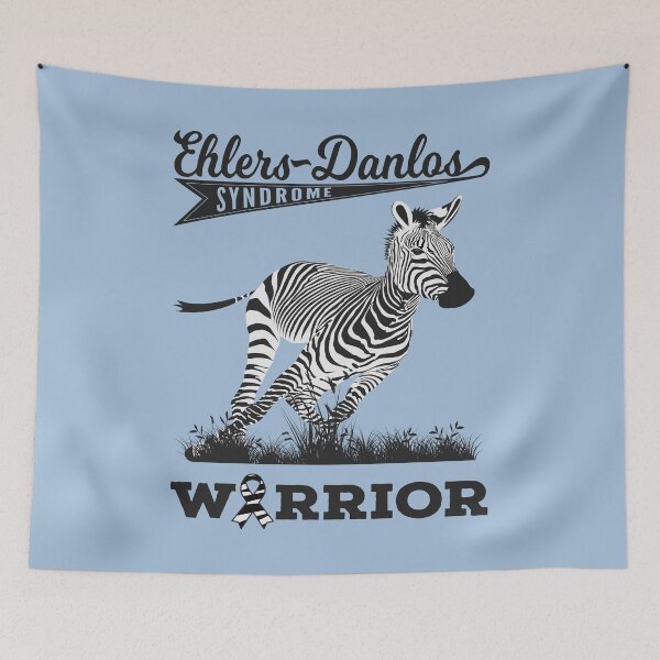 Item preview, Ehlers-Danlos Syndrome Warrior – Zebra Awareness Design designed and sold by Jesabee Designs.