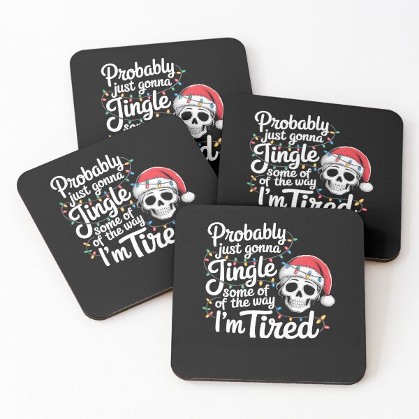 Item preview, Jingle Tired Mom Funny Christmas Skull Women designed and sold by clothesy7.