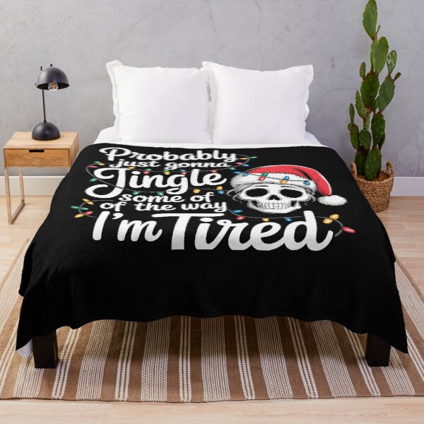 Item preview, Jingle Tired Mom Funny Christmas Skull Women designed and sold by clothesy7.
