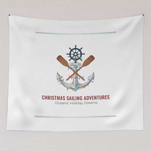 Item preview, Sailing Christmas Lights Symbol - Nautical Holiday Boat Lover Gift designed and sold by Wear Sculpt.