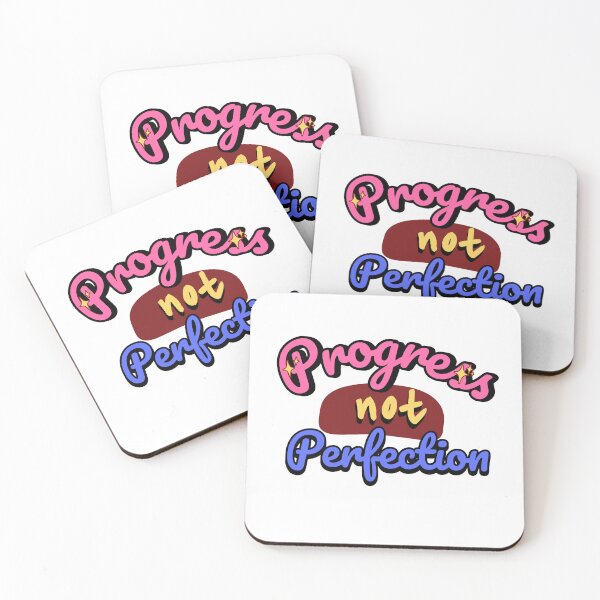 Item preview, Progress Not Perfection – Hand-Lettered Sobriety & Recovery designed and sold by Building60media.