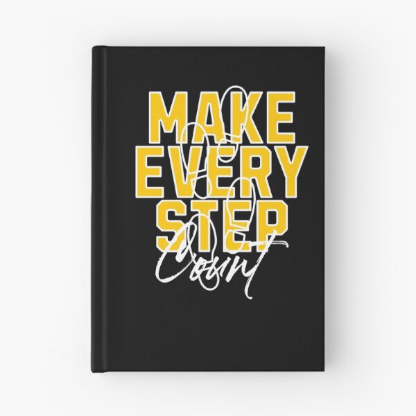 Item preview, Make Every Step Count – Motivational Typography Design for Fitness & Recovery designed and sold by Building60media.