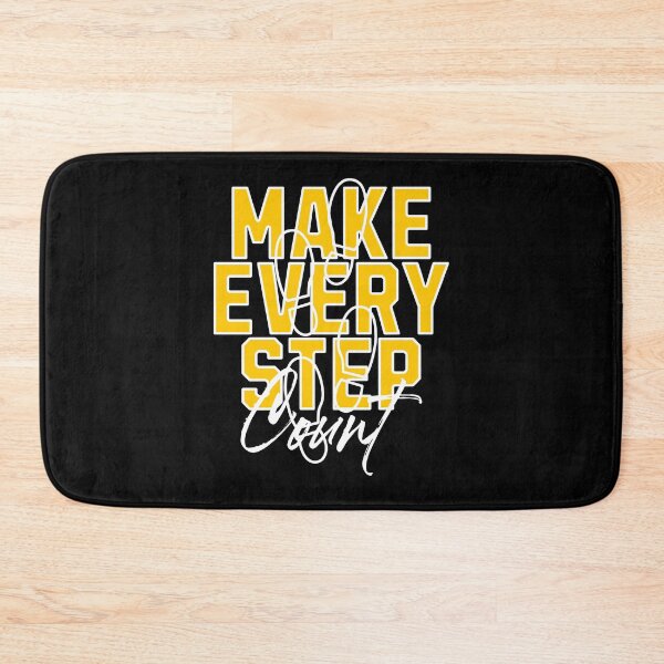 Item preview, Make Every Step Count – Motivational Typography Design for Fitness & Recovery designed and sold by Building60media.