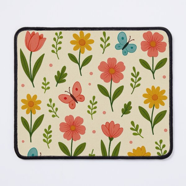 Item preview, Spring Pattern - Flowers, Butterflies & Fresh Blooms designed and sold by Myra365Art.