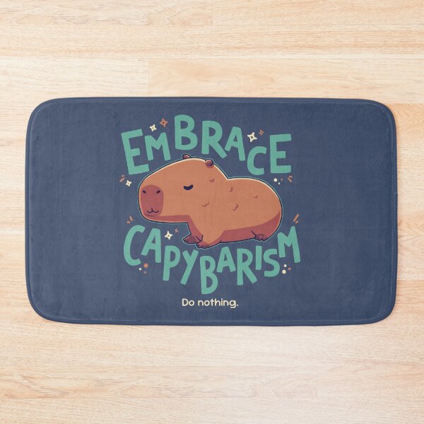 Item preview, Embrace Capybarism // Capybara, Capitalism, Lazy designed and sold by Geekydog.