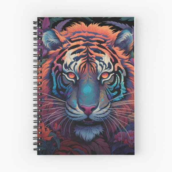 Item preview, Psychedelic Jungle Tiger with Glowing Eyes designed and sold by Daagath.