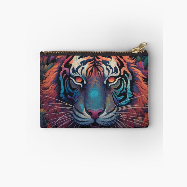 Item preview, Psychedelic Jungle Tiger with Glowing Eyes designed and sold by Daagath.