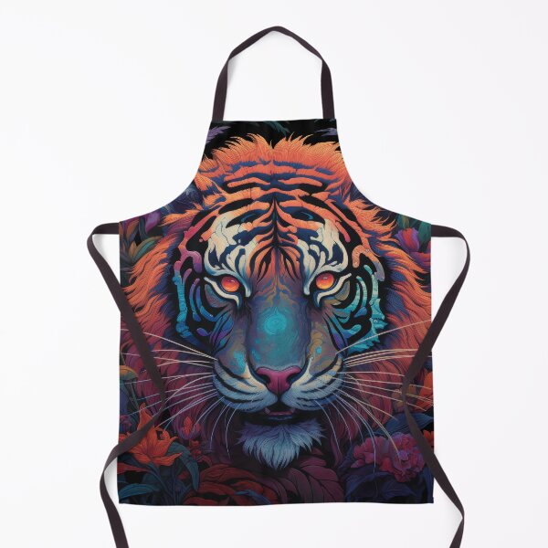Item preview, Psychedelic Jungle Tiger with Glowing Eyes designed and sold by Daagath.
