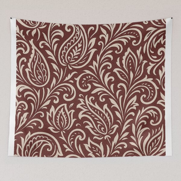 Item preview, Elegant Maroon Paisley Floral Pattern – Classic Ornamental Design designed and sold by Gold Turtle  Lina.