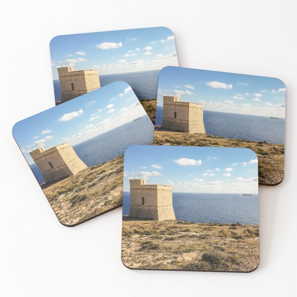 Item preview, Malta Tal Hamrija Tower Filfla Island Mediterranean Sea designed and sold by eclecTEEq.