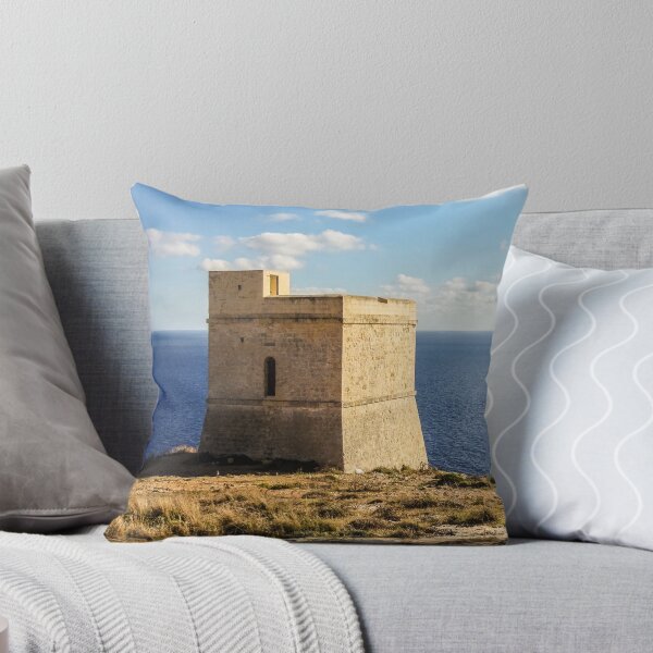 Item preview, Malta Tal Hamrija Tower Filfla Island Mediterranean Sea designed and sold by eclecTEEq.