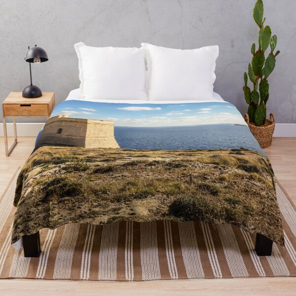 Item preview, Malta Tal Hamrija Tower Filfla Island Mediterranean Sea designed and sold by eclecTEEq.