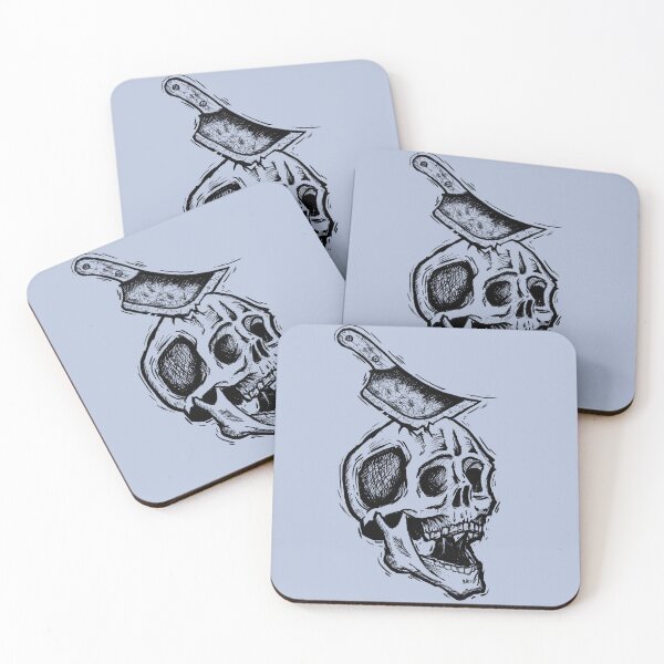 Item preview, Skull with Knife – Dark Art Design designed and sold by Half Mess.
