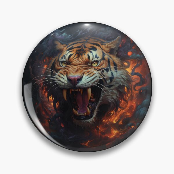 Item preview, Infernal Tiger Emerging from Shadows designed and sold by Daagath.