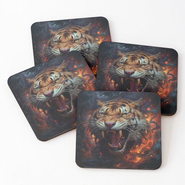 Item preview, Infernal Tiger Emerging from Shadows designed and sold by Daagath.