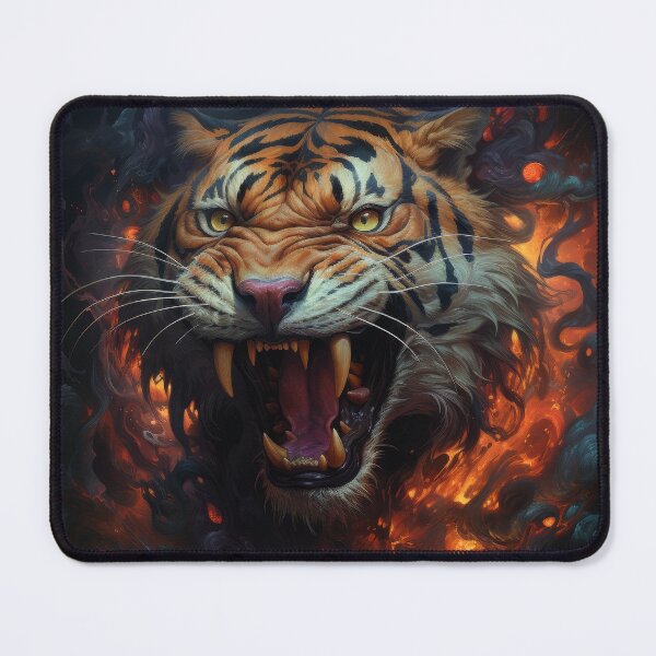 Item preview, Infernal Tiger Emerging from Shadows designed and sold by Daagath.