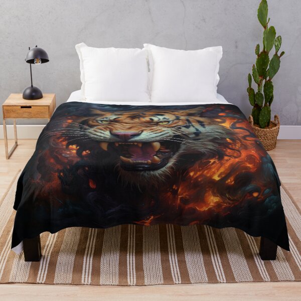 Item preview, Infernal Tiger Emerging from Shadows designed and sold by Daagath.