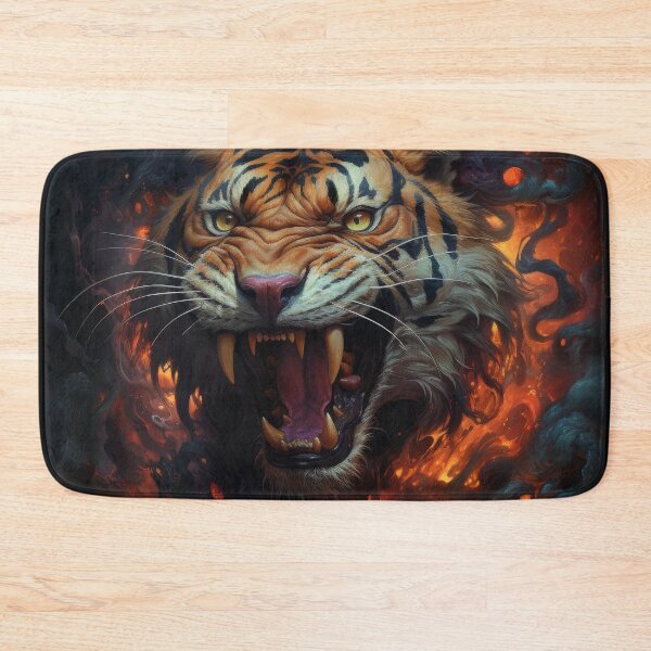 Item preview, Infernal Tiger Emerging from Shadows designed and sold by Daagath.