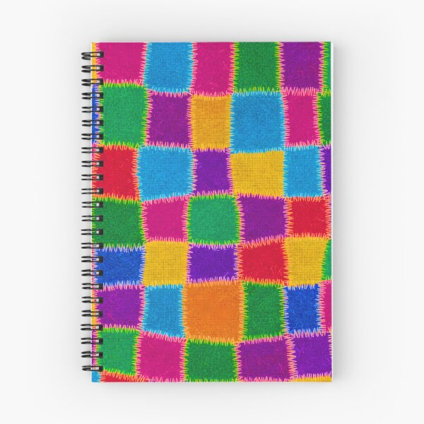 Item preview, Patchwork Pattern Felt Embroidery Squares Multicolor Vibrant Abstract designed and sold by JOSTH.