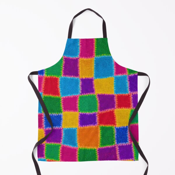 Item preview, Patchwork Pattern Felt Embroidery Squares Multicolor Vibrant Abstract designed and sold by JOSTH.