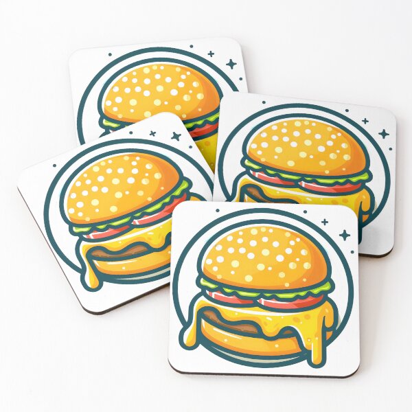 Item preview, Melty Cartoon Cheeseburger Delight Graphic. designed and sold by The-T-In-Retro.