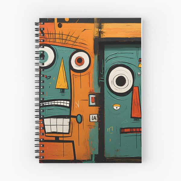 Item preview, Colorful Abstract Faces with Exaggerated Features in Bold Colors Expressing Modern Artistic Energy designed and sold by OlfactoART Studio.