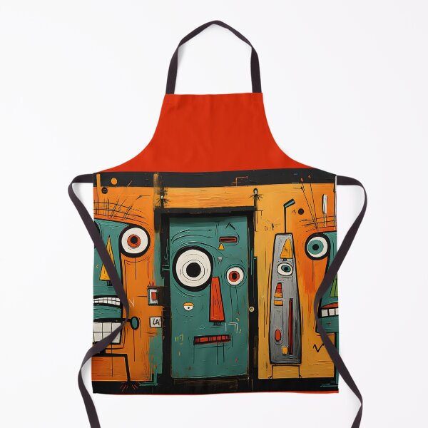 Item preview, Colorful Abstract Faces with Exaggerated Features in Bold Colors Expressing Modern Artistic Energy designed and sold by OlfactoART Studio.