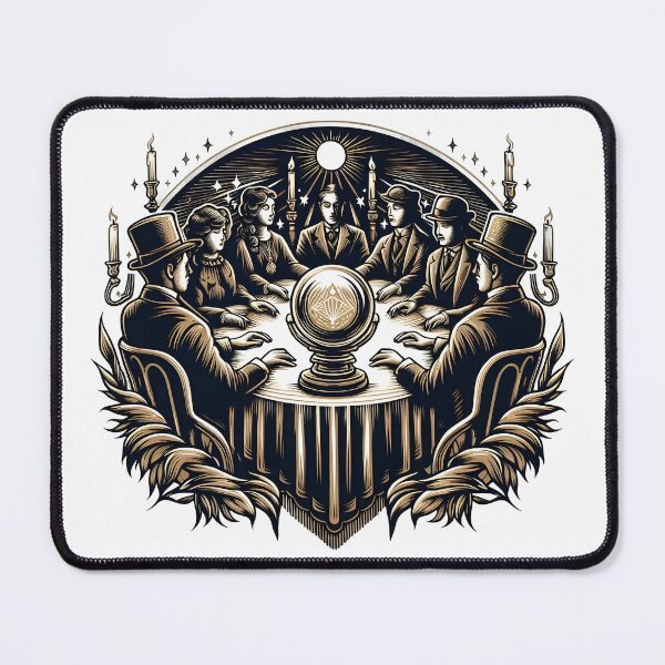 Item preview, Victorian Séance Mystical Gathering Artwork. designed and sold by The-T-In-Retro.