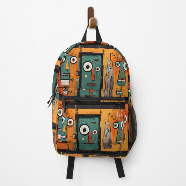 Item preview, Colorful Abstract Faces with Exaggerated Features in Bold Colors Expressing Modern Artistic Energy designed and sold by OlfactoART Studio.