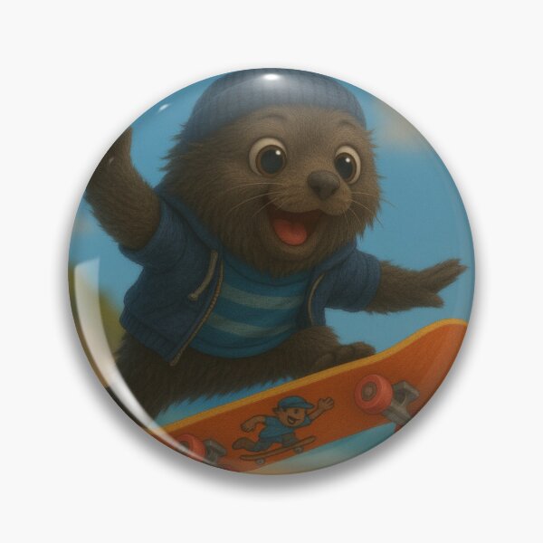 Item preview, Skater Fur Seal designed and sold by Sillytoe.
