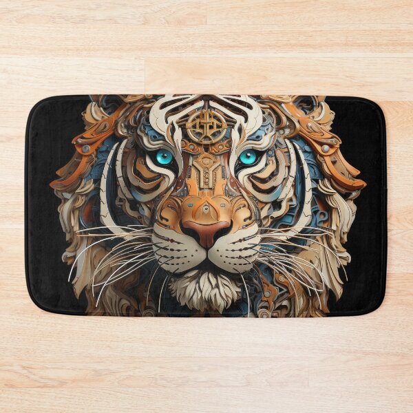 Item preview, Mechanical Tiger with Cybernetic Eyes designed and sold by Daagath.