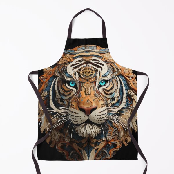 Item preview, Mechanical Tiger with Cybernetic Eyes designed and sold by Daagath.