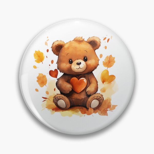 Item preview, Cozy teddy bear with a kind heart designed and sold by JonysCreativeDesigns.