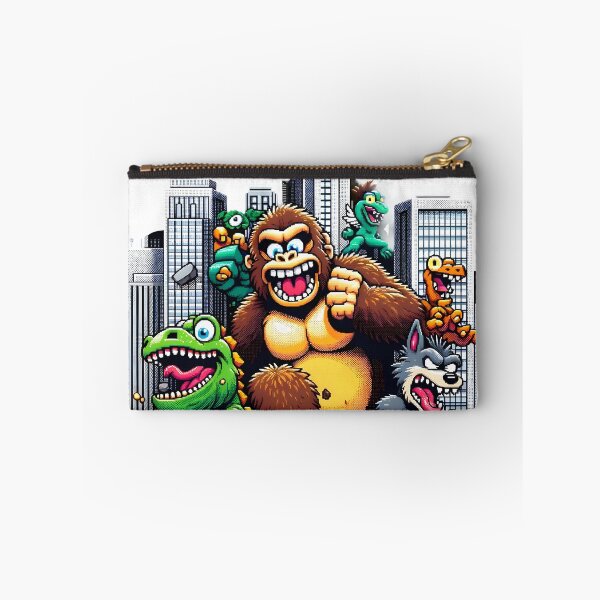 Item preview, Rampaging Retro Monsters in Pixel Art City. designed and sold by The-T-In-Retro.