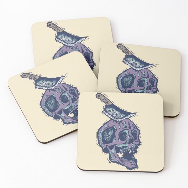 Item preview, Skull with Knife – Dark Art Design designed and sold by Half Mess.